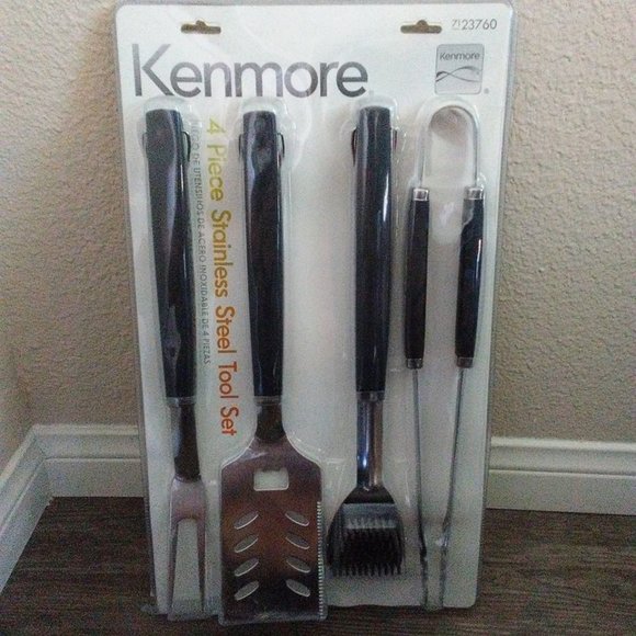 Kenmore Other - 🎉SOLD🎉 Kenmore 4-Piece Stainless Steel Grilling Tool Set